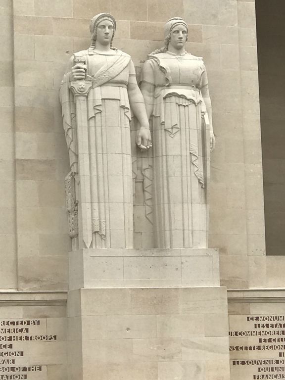 America and France, figures on the American monument at Château-Thierry